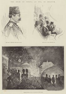 Le Shah de Perse à Spa, en Belgique - Henry Charles Seppings Wright